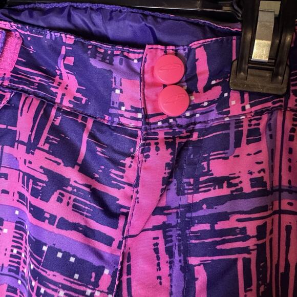 Champion Snow Pants Girls Size M (7-8) Purple Pink Pockets Venture Dry Ski - Picture 4 of 8